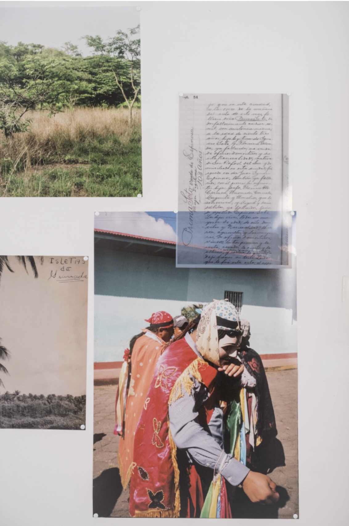 Gabrielle Garcia Steib, detail image of Nueva Orleans es La Frontera Espiritual con El Caribe(New Orleans is the Spiritual Border to the Caribbean), 2025, C-prints on mylar, dimensions variable. Image courtesy of the artist.